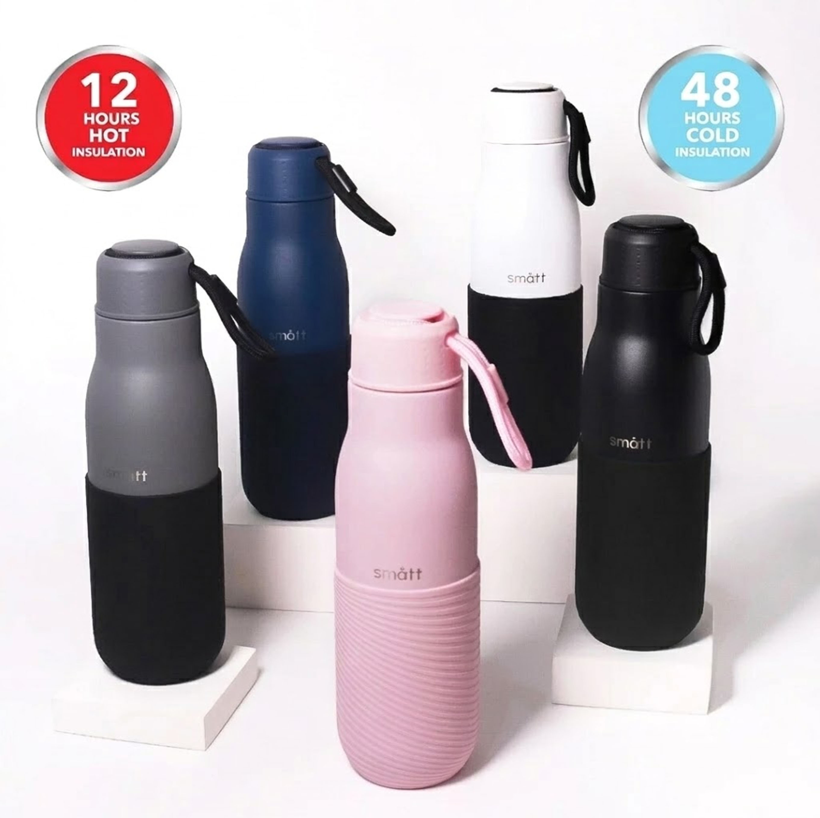 Smatt Double Insulation Tumbler - Termos Stainless Botol Minum 500ML Custom Engrave